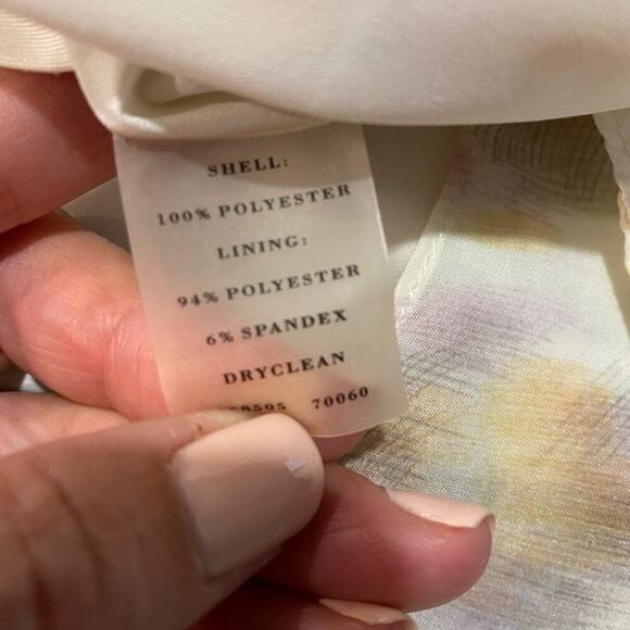 Ann Taylor Cream Purple A-Line Mini Skirt Sz 8 - Picture 8 of 13